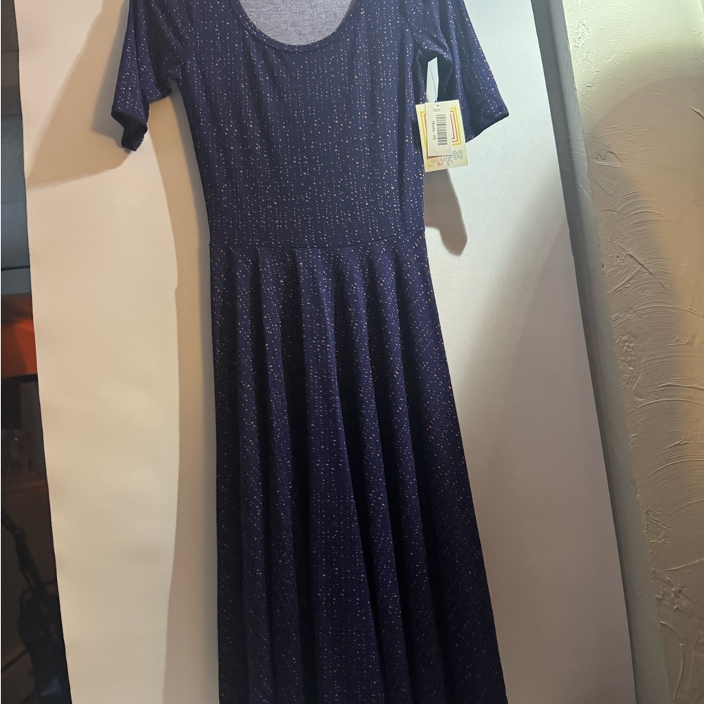 LuLaRoe Navy Blue Maxi Dress